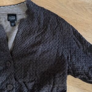 Eileen Fisher Petite‎ Medium Wool Blend Button Front Cardigan Jacket Sweater PM